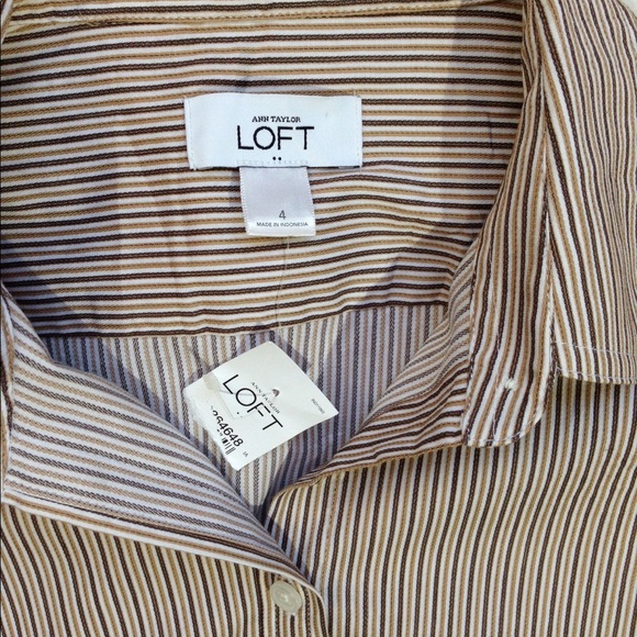 Ann Taylor Loft Striped Shirt - Picture 5 of 5